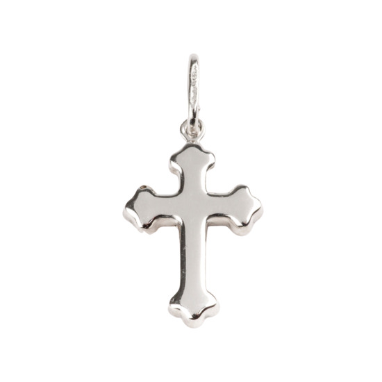 Croix de cou orthodoxe en argent 925 °/°° H. 1,8 cm (0,91 g). Livrée en boîte
