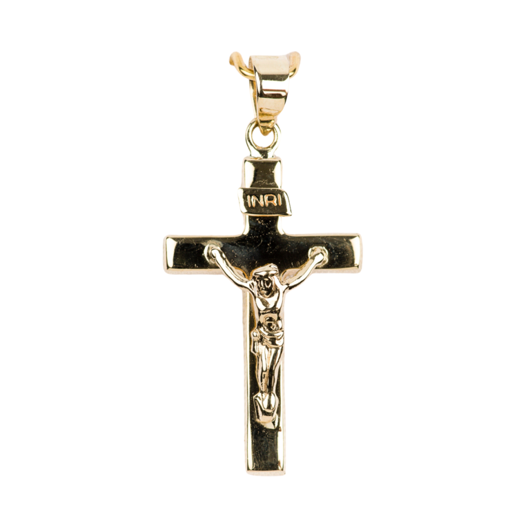 Croix avec Christ 2,2 cm - OR 375 °/°° (0,71 g)