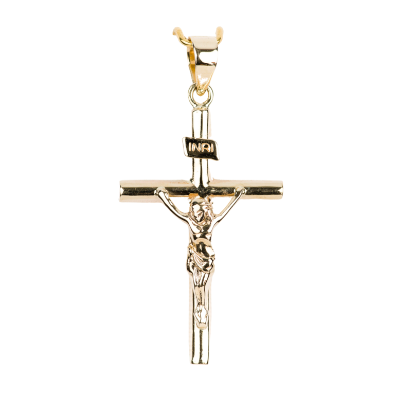 Croix avec Christ 2,5 cm - OR 375 °/°° (0,58 g)