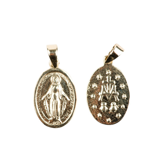 Médaille de la Vierge Miraculeuse 1,5 cm - OR 375 °/°° (1,22 g)