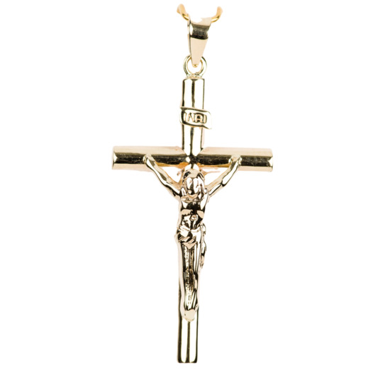 Croix avec Christ 3 cm - OR 750 °/°° (1,14 g)