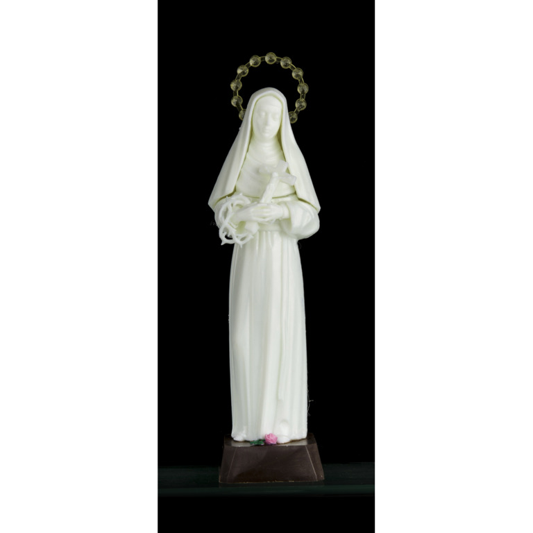 Statue fluorescente assemblée de sainte Rita, Plusieurs tailles.