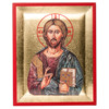 Icône en bois sérigraphiée à suspendre ou à poser H. 13 x 10,5 cm livrée en boîte, plusieurs saints. 