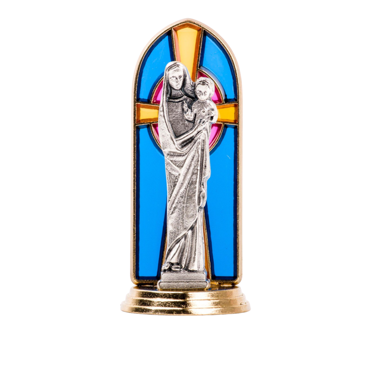 Notre Dame du Sacré Coeur Statue 5cm + adhésif