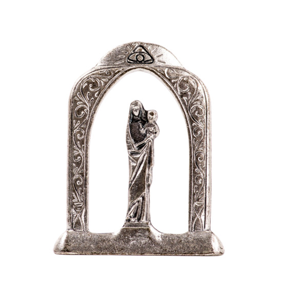 Notre Dame du Sacré Coeur Statue + support 4cm