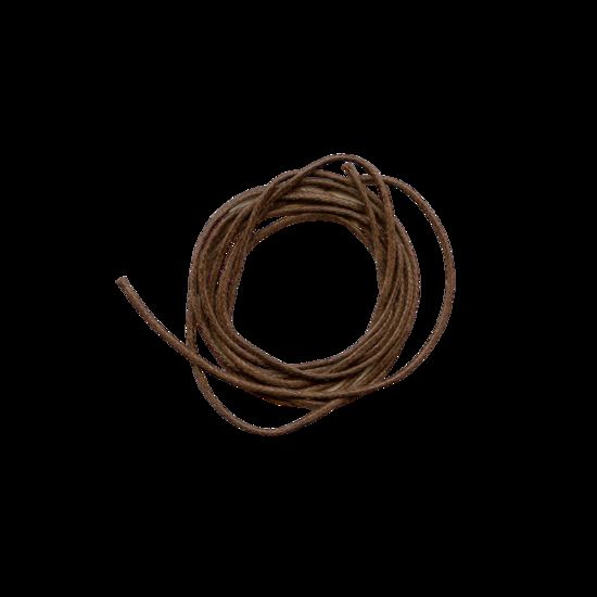 Cordon en cuir de couleur marron Ø 2 mm - bobine de 1000 m