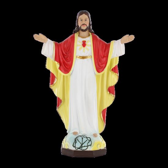 Statue en résine peinte à la main du Christ rédempteur. Plusieurs tailles.