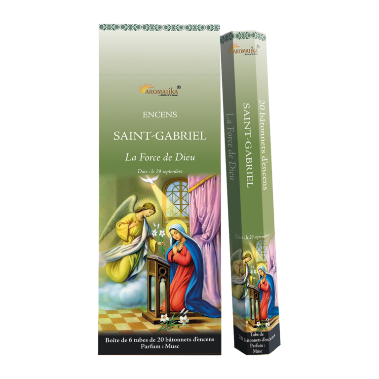 Boite de 6 tubes de 20 bâtonnets d'encens saint Gabriel