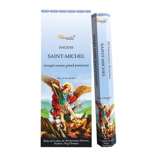 Boite de 6 tubes de 20 bâtonnets d'encens saint Michel