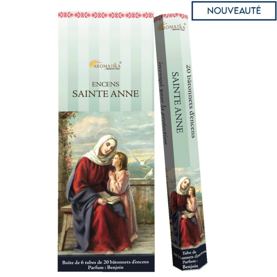 Boîte de 6 tubes de 20 bâtonnets d'encens de sainte Anne