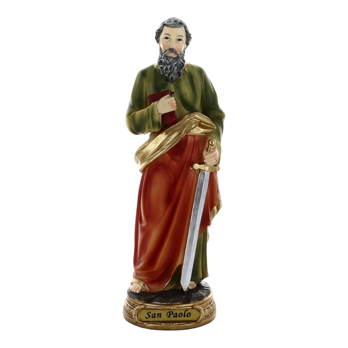 Statue en résine polychrome peinte à la main taille de 16 à 24 cm - Plusieurs Saints.