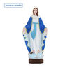Statue en résine ou fibre de verre intérieur/extérieur en couleur de la Vierge Miraculeuse, Plusieurs Tailles.