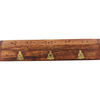 Porte encens coffret pour bâtonnets ou cônes en bois Bouddha longueur 25 cm, hauteur 5 cm.