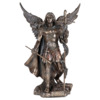 Statue bronze coulé à froid de l'archange Gabriel, H. 24 cm