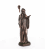 Statue bronze coulé à froid de saint Benoît, H. 23 cm