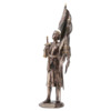 Statue bronze coulé à froid de Jeanne d'Arc, H. 38 cm