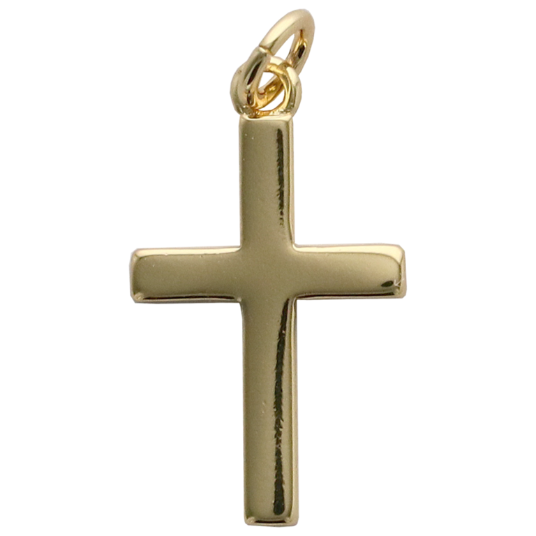 Croix de cou dorée supérieur H. 1,50 cm
