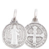 Médaille en argent 925 °/°° Ø 14 mm, plusieurs saints. Livrée en boîte.