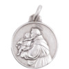 Médaille argent 925 °/°° Ø 1.8 cm, plusieurs saints. Livrée en boîte.