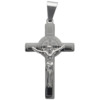 Croix de cou de Saint Benoit en acier inoxydable, H 4.50 cm. Existe de différentes couleurs.